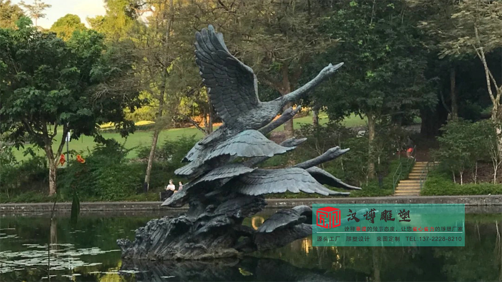 海鸥雕像定制,园林景观雕塑制作,金属雕塑厂家