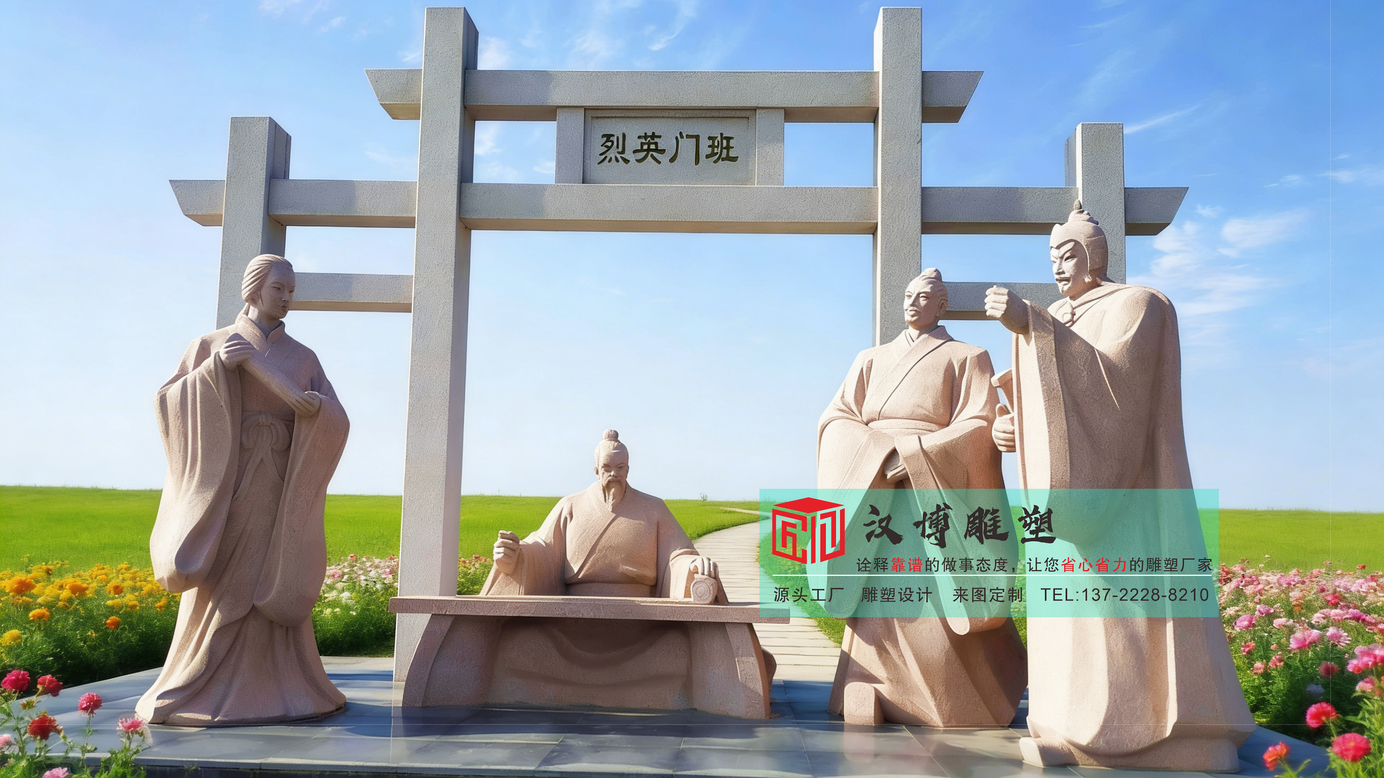 历史典故雕塑,场景雕塑源头,运动主题雕塑